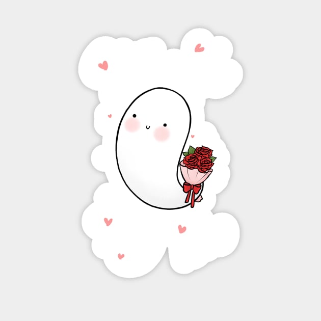 Cute Ghost You Are My Boo Valentines Day Sticker by TheGhoulishGarb